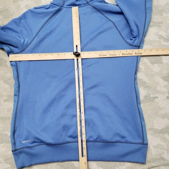 Nike Sweatshirt Womens XL Blue Therma Fit Pockets Hooded Long Sleeve - Picture 10 of 13